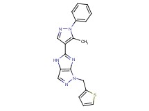 5-(5-methyl-1-phenyl-1H-pyrazol-4-yl)-1-(2-thienylmethyl)-1,4-dihydroimidazo[4,5-c]pyrazole