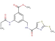 methyl 3-[({[2-(methylthio)-1,3-thiazol-4-yl]carbonyl}amino)methyl]-5-(propionylamino)benzoate