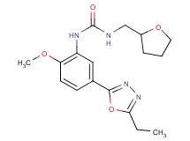N-[5-(5-ethyl-1,3,4-oxadiazol-2-yl)-2-methoxyphenyl]-N'-(tetrahydrofuran-2-ylmethyl)urea