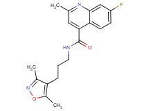N-[3-(3,5-dimethyl-4-isoxazolyl)propyl]-7-fluoro-2-methyl-4-quinolinecarboxamide