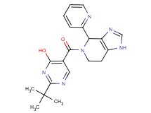 2-tert-butyl-5-[(4-pyridin-2-yl-1,4,6,7-tetrahydro-5H-imidazo[4,5-c]pyridin-5-yl)carbonyl]pyrimidin-4-ol