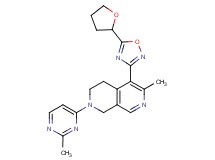 6-methyl-2-(2-methyl-4-pyrimidinyl)-5-[5-(tetrahydro-2-furanyl)-1,2,4-oxadiazol-3-yl]-1,2,3,4-tetrahydro-2,7-naphthyridine