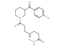 6-{3-[3-(4-chlorobenzoyl)-1-piperidinyl]-3-oxopropyl}-4,5-dihydro-3(2H)-pyridazinone
