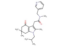 2-(1-isobutyl-2,6,6-trimethyl-4-oxo-4,5,6,7-tetrahydro-1H-indol-3-yl)-N-methyl-N-(3-pyridinylmethyl)acetamide