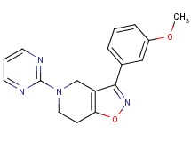 3-(3-methoxyphenyl)-5-(2-pyrimidinyl)-4,5,6,7-tetrahydroisoxazolo[4,5-c]pyridine