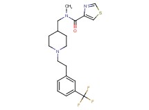 N-methyl-N-[(1-{2-[3-(trifluoromethyl)phenyl]ethyl}-4-piperidinyl)methyl]-1,3-thiazole-4-carboxamide