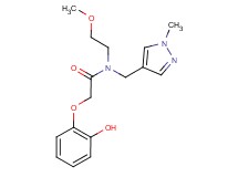 2-(2-hydroxyphenoxy)-N-(2-methoxyethyl)-N-[(1-methyl-1H-pyrazol-4-yl)methyl]acetamide