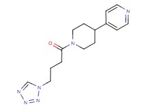 4-{1-[4-(1H-tetrazol-1-yl)butanoyl]-4-piperidinyl}pyridine