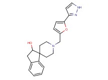1'-{[5-(1H-pyrazol-3-yl)-2-furyl]methyl}-2,3-dihydrospiro[indene-1,4'-piperidin]-2-ol