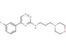5-(3-fluorophenyl)-N-[3-(4-morpholinyl)propyl]-1,2,4-triazin-3-amine