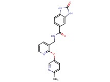 N-({2-[(6-methylpyridin-3-yl)oxy]pyridin-3-yl}methyl)-2-oxo-2,3-dihydro-1H-benzimidazole-5-carboxamide