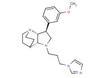 (2R*,3S*,6R*)-5-[3-(1H-imidazol-1-yl)propyl]-3-(3-methoxyphenyl)-1,5-diazatricyclo[5.2.2.0~2,6~]undecane