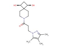 (1R*,3S*)-7-[3-(3,4,5-trimethyl-1H-pyrazol-1-yl)propanoyl]-7-azaspiro[3.5]nonane-1,3-diol