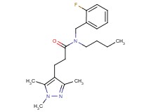 N-butyl-N-(2-fluorobenzyl)-3-(1,3,5-trimethyl-1H-pyrazol-4-yl)propanamide
