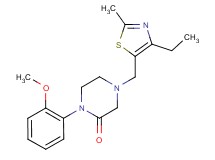 4-[(4-ethyl-2-methyl-1,3-thiazol-5-yl)methyl]-1-(2-methoxyphenyl)-2-piperazinone