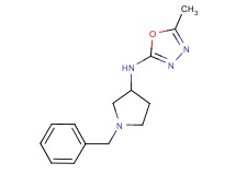 N-(1-benzylpyrrolidin-3-yl)-5-methyl-1,3,4-oxadiazol-2-amine