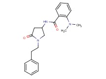 2-(dimethylamino)-N-[5-oxo-1-(2-phenylethyl)-3-pyrrolidinyl]benzamide