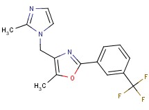 5-methyl-4-[(2-methyl-1H-imidazol-1-yl)methyl]-2-[3-(trifluoromethyl)phenyl]-1,3-oxazole