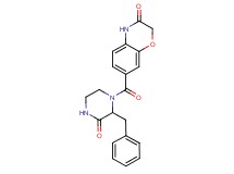 7-[(2-benzyl-3-oxopiperazin-1-yl)carbonyl]-2H-1,4-benzoxazin-3(4H)-one