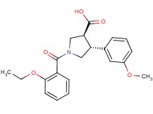 (3S*,4R*)-1-(2-ethoxybenzoyl)-4-(3-methoxyphenyl)pyrrolidine-3-carboxylic acid