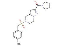 5-[(4-methylbenzyl)sulfonyl]-2-(pyrrolidin-1-ylcarbonyl)-4,5,6,7-tetrahydropyrazolo[1,5-a]pyrazine