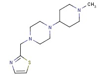 1-(1-methylpiperidin-4-yl)-4-(1,3-thiazol-2-ylmethyl)piperazine