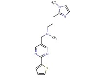 N-methyl-3-(1-methyl-1H-imidazol-2-yl)-N-{[2-(2-thienyl)pyrimidin-5-yl]methyl}propan-1-amine