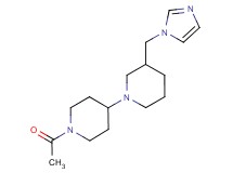 1'-acetyl-3-(1H-imidazol-1-ylmethyl)-1,4'-bipiperidine