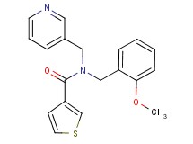 N-(2-methoxybenzyl)-N-(pyridin-3-ylmethyl)thiophene-3-carboxamide