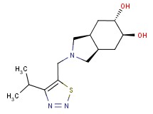 (3aR*,5S*,6S*,7aS*)-2-[(4-isopropyl-1,2,3-thiadiazol-5-yl)methyl]octahydro-1H-isoindole-5,6-diol
