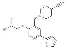 [2-[(4-cyanopiperidin-1-yl)methyl]-4-(2-thienyl)phenoxy]acetic acid