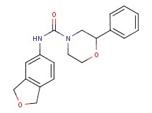N-(1,3-dihydro-2-benzofuran-5-yl)-2-phenylmorpholine-4-carboxamide