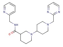 N-(pyridin-2-ylmethyl)-1'-(pyrimidin-2-ylmethyl)-1,4'-bipiperidine-3-carboxamide