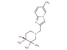 (4S*)-3,3,4-trimethyl-1-[(6-methylimidazo[1,2-a]pyridin-2-yl)methyl]piperidin-4-ol