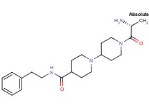 1'-D-alanyl-N-(2-phenylethyl)-1,4'-bipiperidine-4-carboxamide dihydrochloride