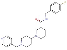 N-(4-fluorobenzyl)-1'-(pyridin-4-ylmethyl)-1,4'-bipiperidine-3-carboxamide