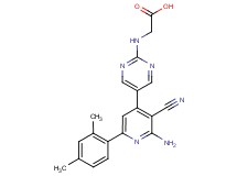({5-[2-amino-3-cyano-6-(2,4-dimethylphenyl)pyridin-4-yl]pyrimidin-2-yl}amino)acetic acid