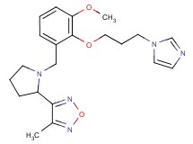 3-(1-{2-[3-(1H-imidazol-1-yl)propoxy]-3-methoxybenzyl}pyrrolidin-2-yl)-4-methyl-1,2,5-oxadiazole