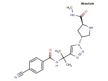 (4R)-4-(4-{1-[(4-cyanobenzoyl)amino]-1-methylethyl}-1H-1,2,3-triazol-1-yl)-N-methyl-L-prolinamide