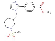 methyl 4-(1-{[1-(methylsulfonyl)piperidin-3-yl]methyl}-1H-imidazol-2-yl)benzoate