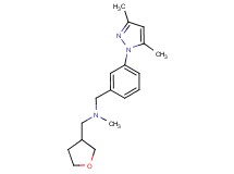 1-[3-(3,5-dimethyl-1H-pyrazol-1-yl)phenyl]-N-methyl-N-(tetrahydrofuran-3-ylmethyl)methanamine