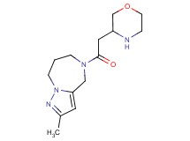 2-methyl-5-(3-morpholinylacetyl)-5,6,7,8-tetrahydro-4H-pyrazolo[1,5-a][1,4]diazepine hydrochloride