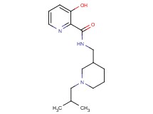 3-hydroxy-N-[(1-isobutylpiperidin-3-yl)methyl]pyridine-2-carboxamide