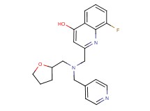 8-fluoro-2-{[(pyridin-4-ylmethyl)(tetrahydrofuran-2-ylmethyl)amino]methyl}quinolin-4-ol