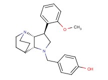 4-{[(2R*,3S*,6R*)-3-(2-methoxyphenyl)-1,5-diazatricyclo[5.2.2.0~2,6~]undec-5-yl]methyl}phenol