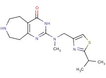2-[[(2-isopropyl-1,3-thiazol-4-yl)methyl](methyl)amino]-3,5,6,7,8,9-hexahydro-4H-pyrimido[4,5-d]azepin-4-one