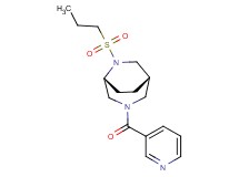 (1S*,5R*)-6-(propylsulfonyl)-3-(3-pyridinylcarbonyl)-3,6-diazabicyclo[3.2.2]nonane