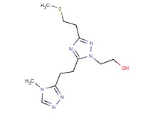 2-{3-[2-(methylthio)ethyl]-5-[2-(4-methyl-4H-1,2,4-triazol-3-yl)ethyl]-1H-1,2,4-triazol-1-yl}ethanol