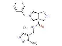 (3aR*,6aR*)-2-benzyl-N-[(3,5-dimethyl-1H-pyrazol-4-yl)methyl]hexahydropyrrolo[3,4-c]pyrrole-3a(1H)-carboxamide