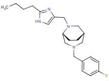 (1S*,5R*)-6-[(2-butyl-1H-imidazol-4-yl)methyl]-3-(4-fluorobenzyl)-3,6-diazabicyclo[3.2.2]nonane